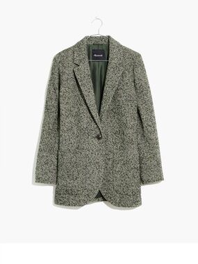 Madewell Larson Boucle Green Blazer Size XS